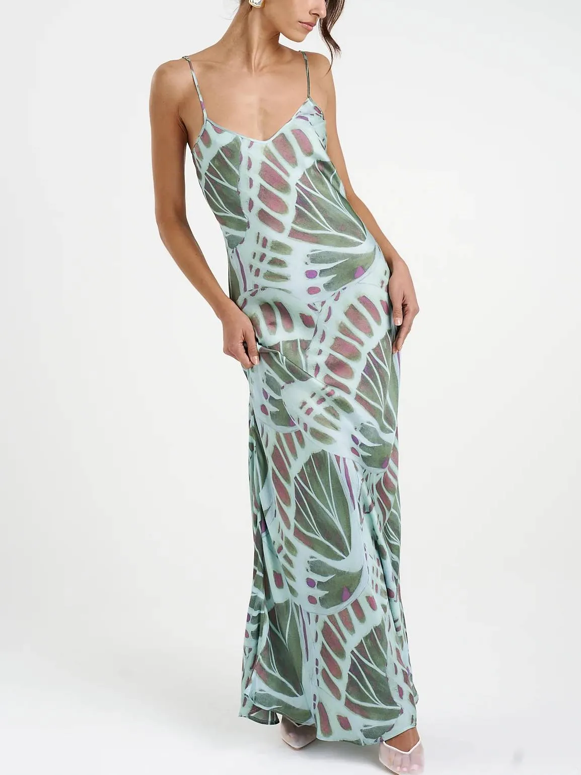 Unique Printed Maxi Dress