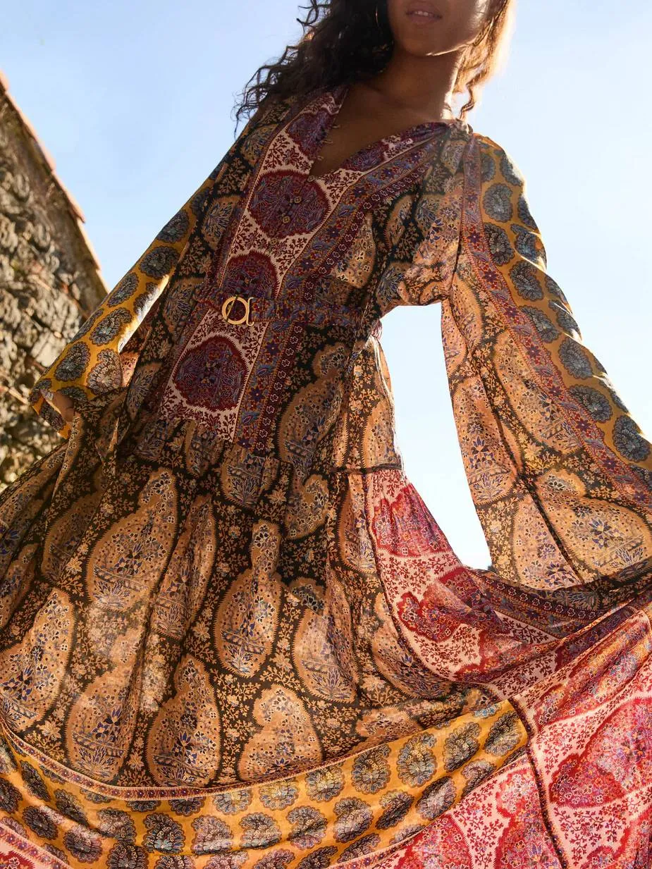 Unique Printed Maxi Dress