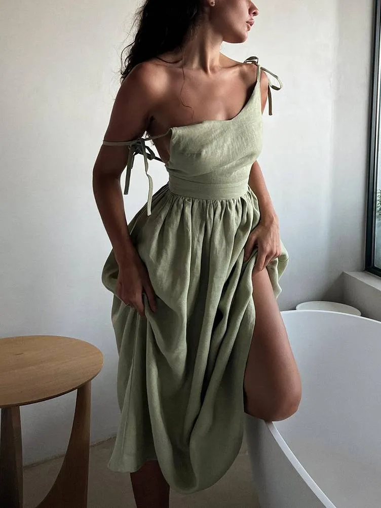 Elegant Sexy Strap Backless Dress