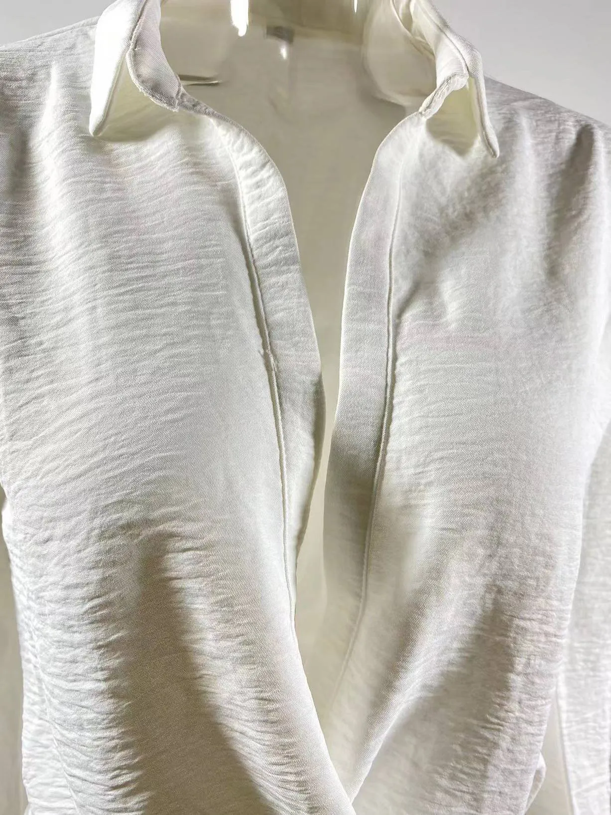 Deep V Hip-hugging Shirt Dress