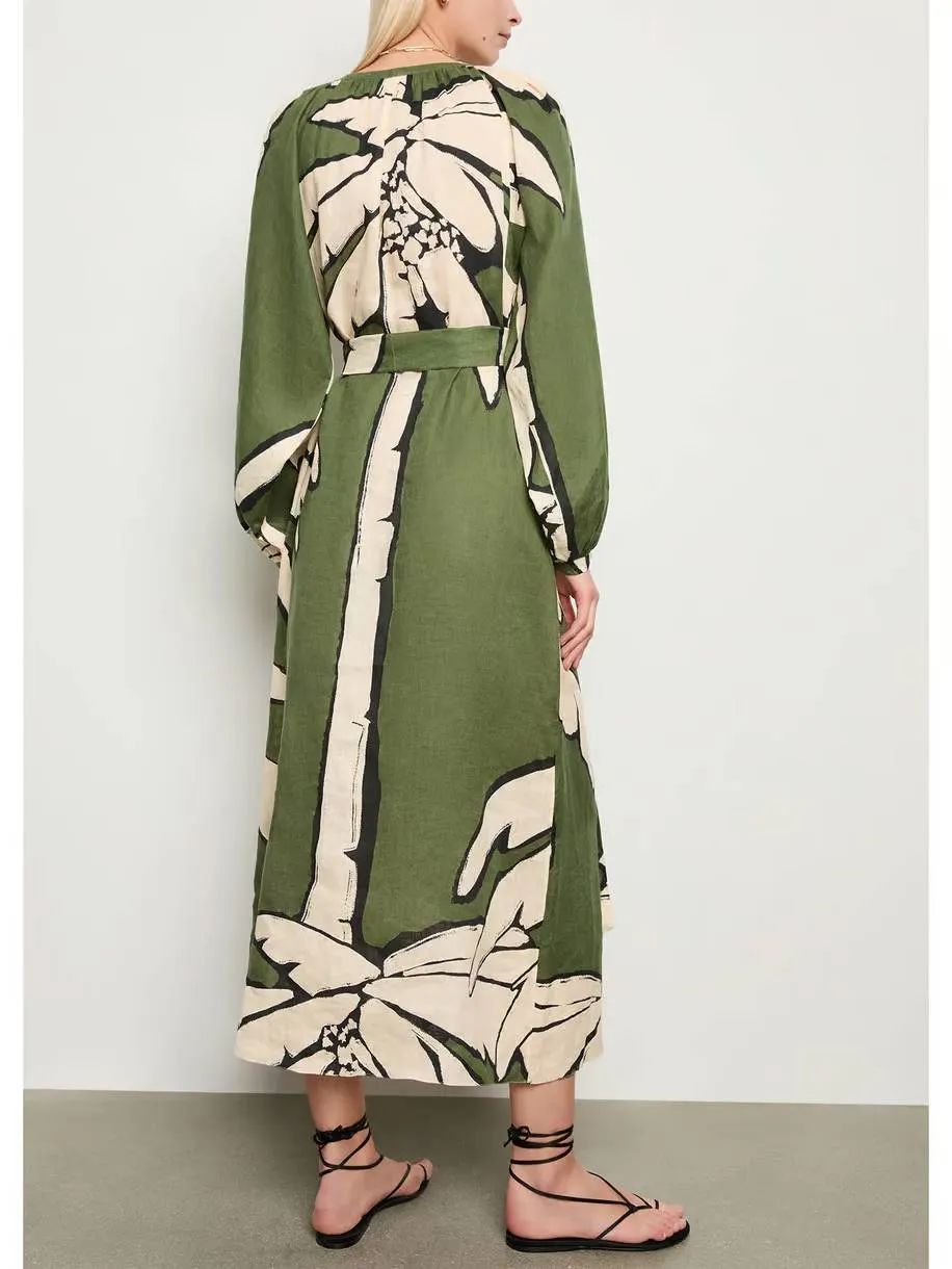 Unique Printed Maxi Dress