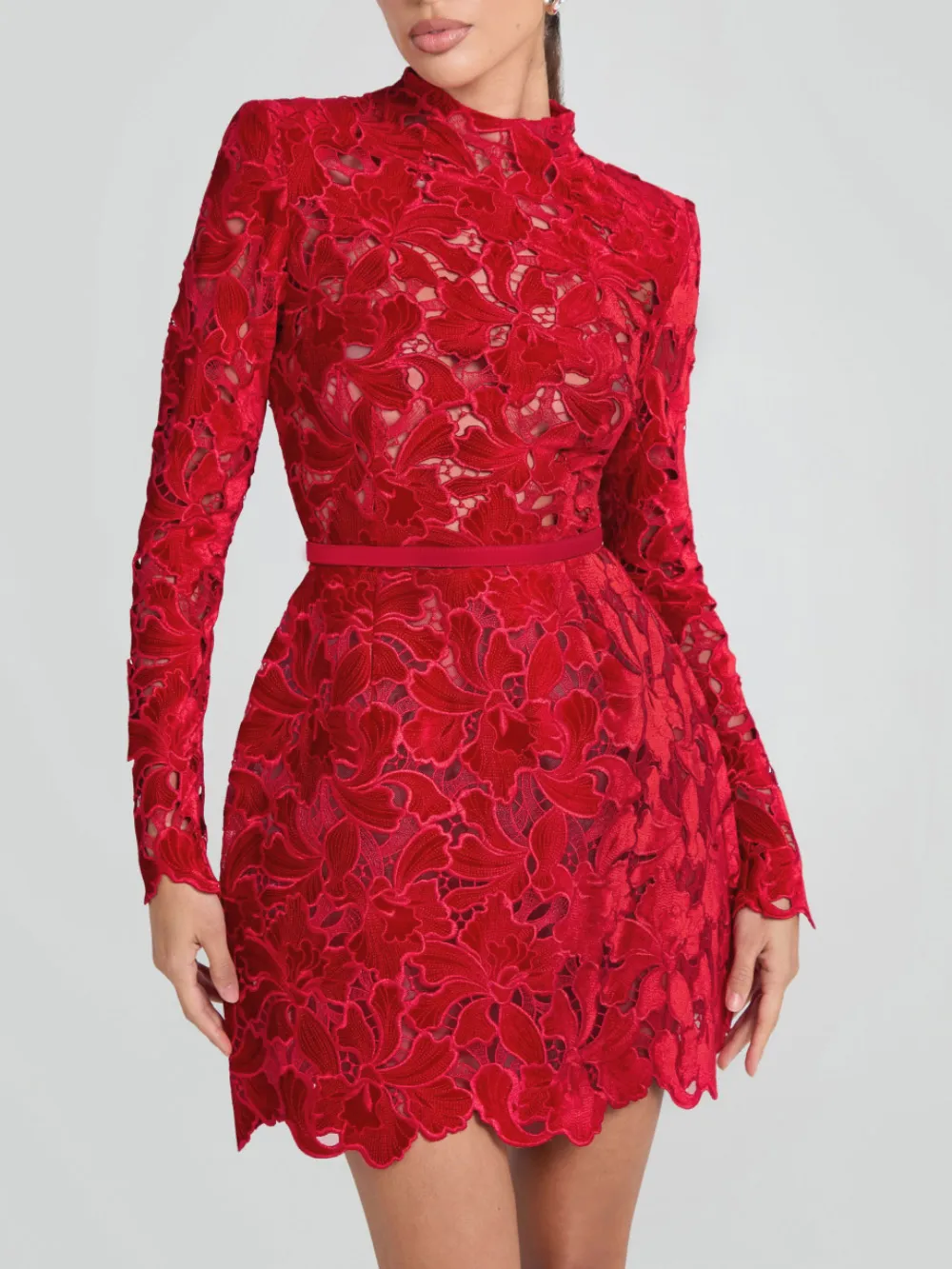 Elegant And Sophisticated Lace Mini Dress