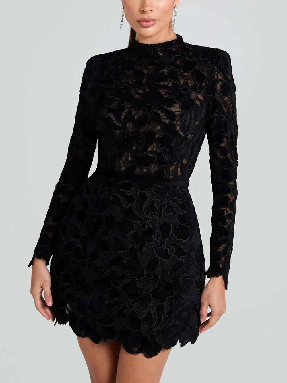 Elegant And Sophisticated Lace Mini Dress