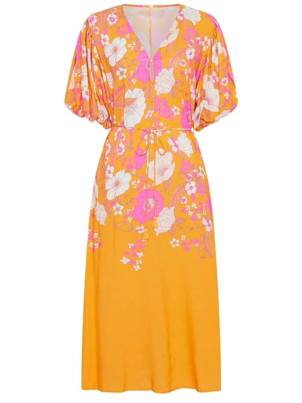 Unique Hera Puff Sleeve Gypsy Maxi Dress