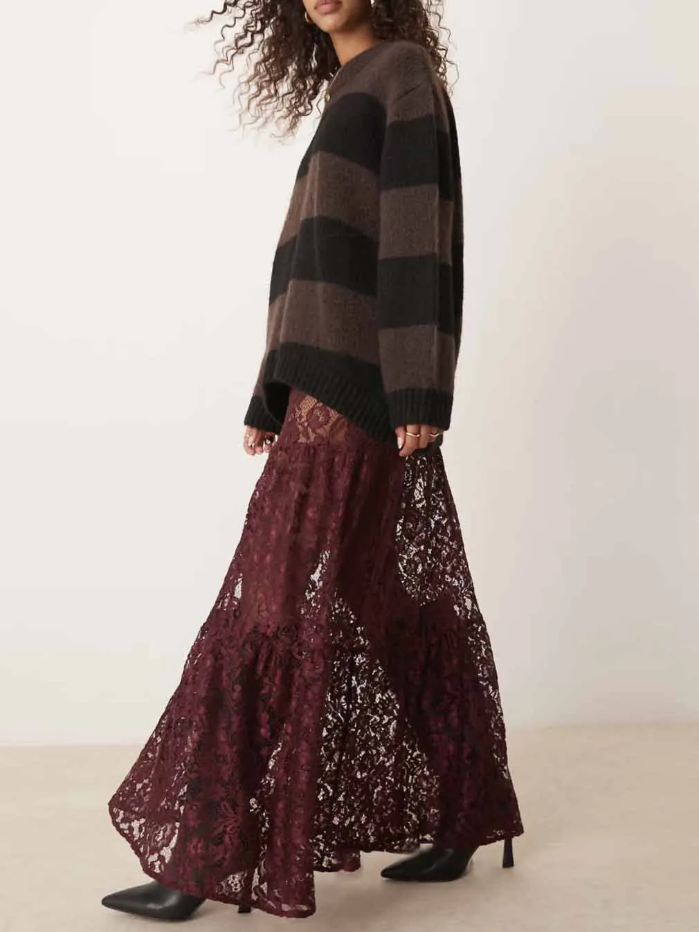 Versatile Lace Layered Sheer Skirt
