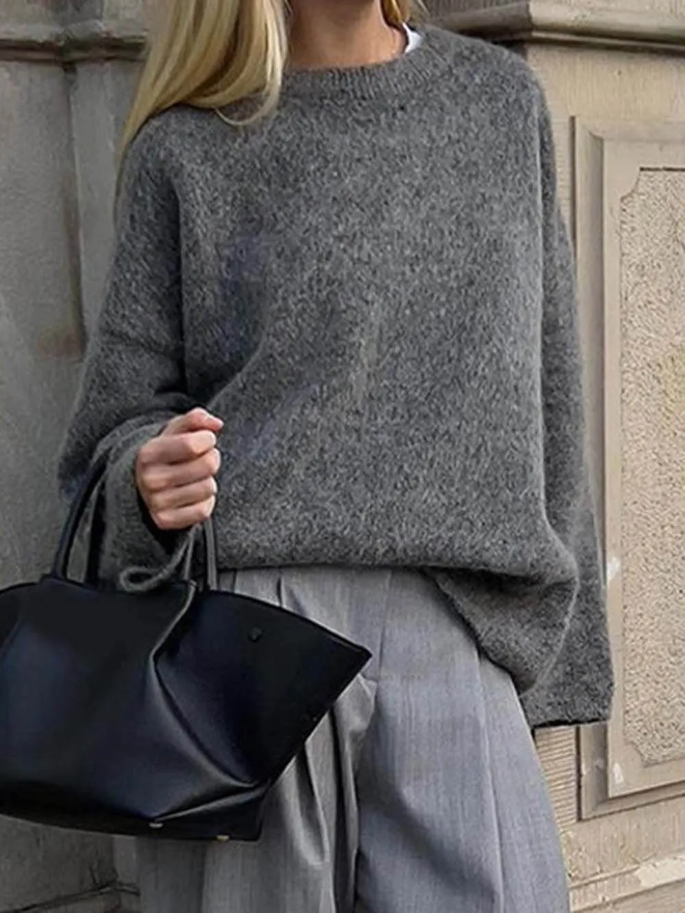 Lazy Loose Long-Sleeved Sweater