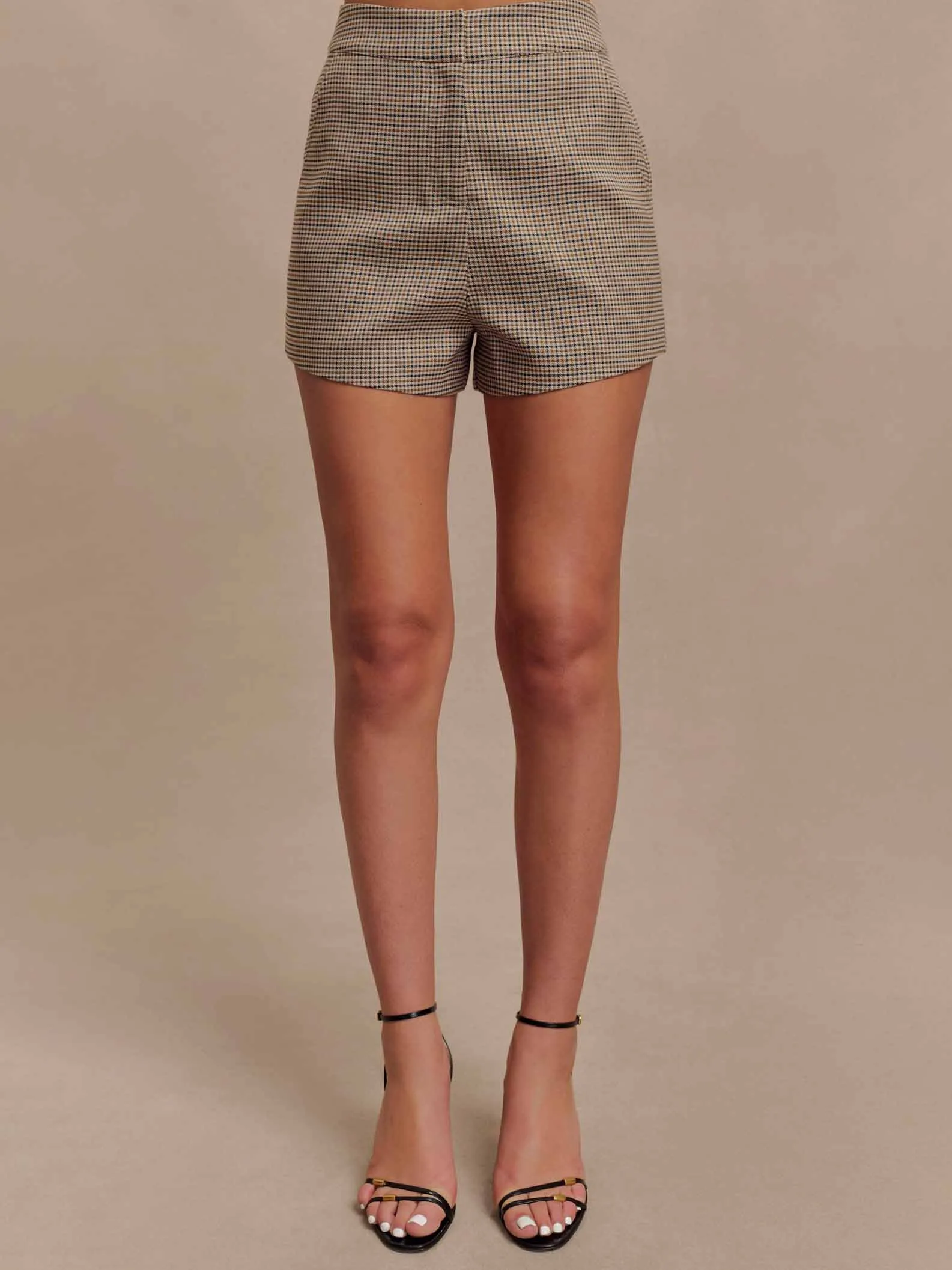 Retro All-match Plaid Shorts