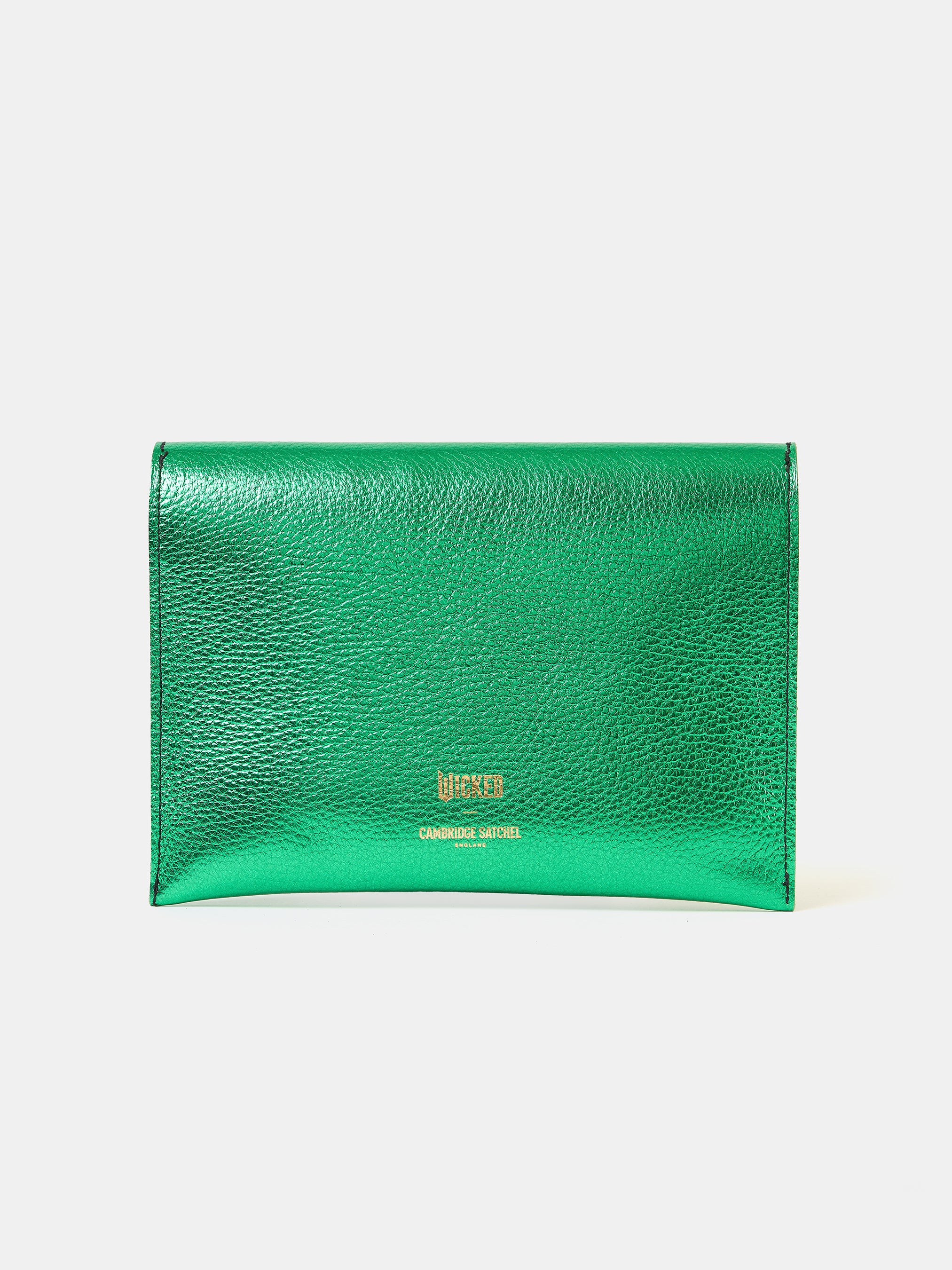 The Twist Lock Pouch - Wicked Green with Wicked Green Metallic Calf Grain