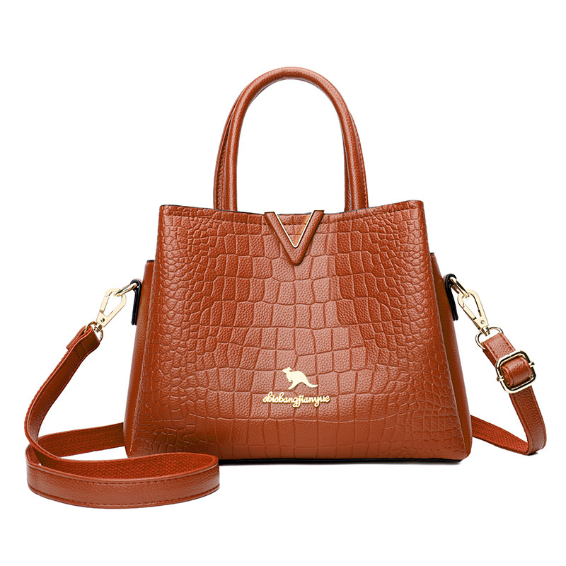Vintage Crocodile Texture Ladies Handbag