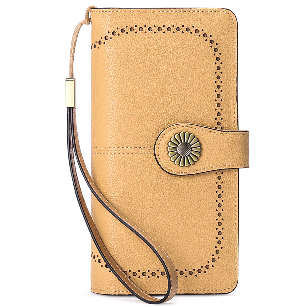 Long Zip Leather Ladies Wallet