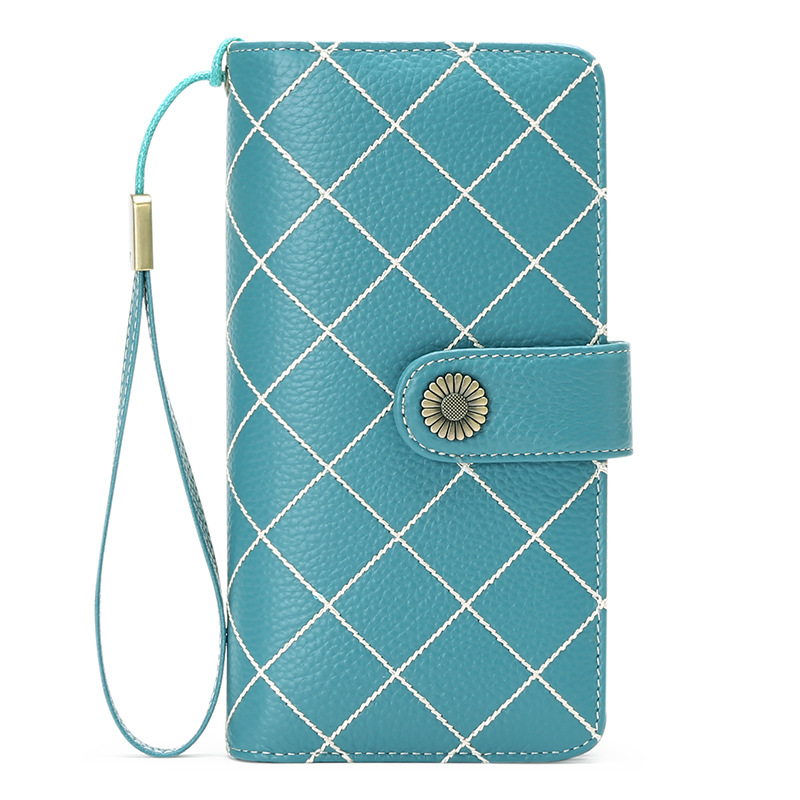 Leather Wallet Ladies Long Large Capacity