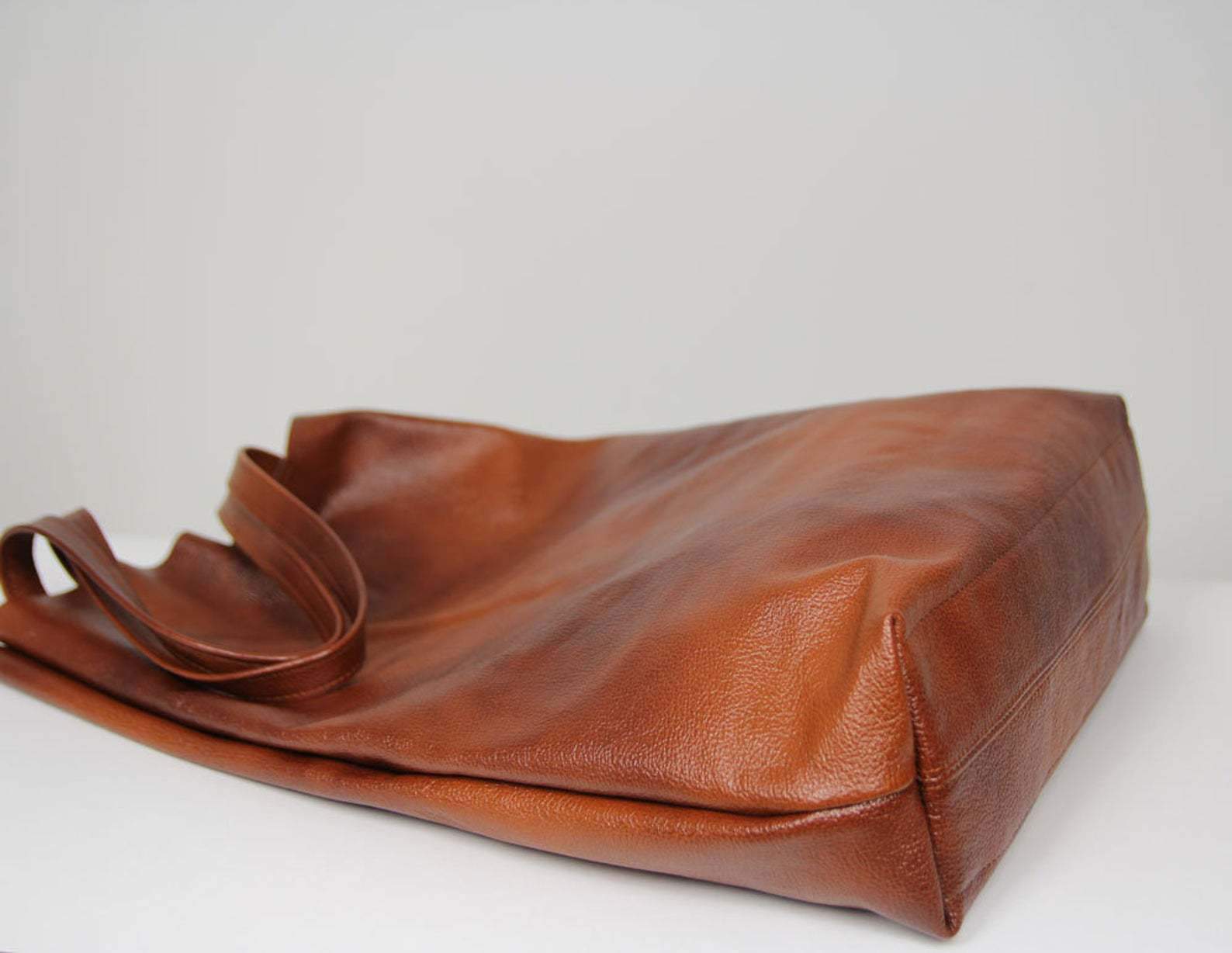 Retro New Tote Bag Large Capacity Vest Single Shoulder Portable Oil Wax Soft Lady Bag