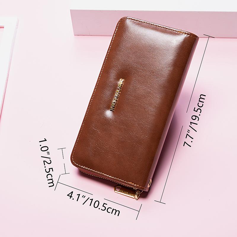 Wallet Long Girls Bag New 2022 Zipper Clutch Wallet Card Bag