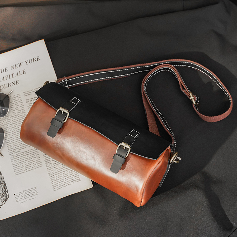 Fashion Retro Personality Joker Cylinder Crossbody Couple Bag