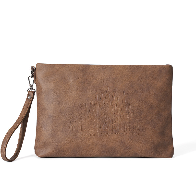 2023 New Men's Trendy Brand Retro Fashion Commuter Wristlet Bag