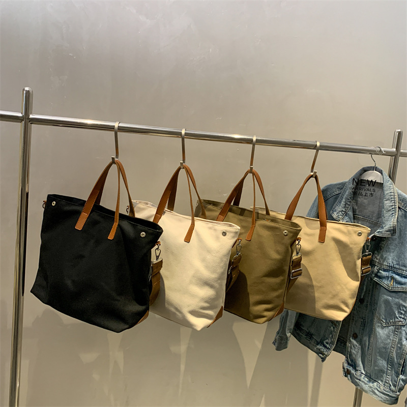 2023 New Retro Large-capacity Canvas Tote Bag