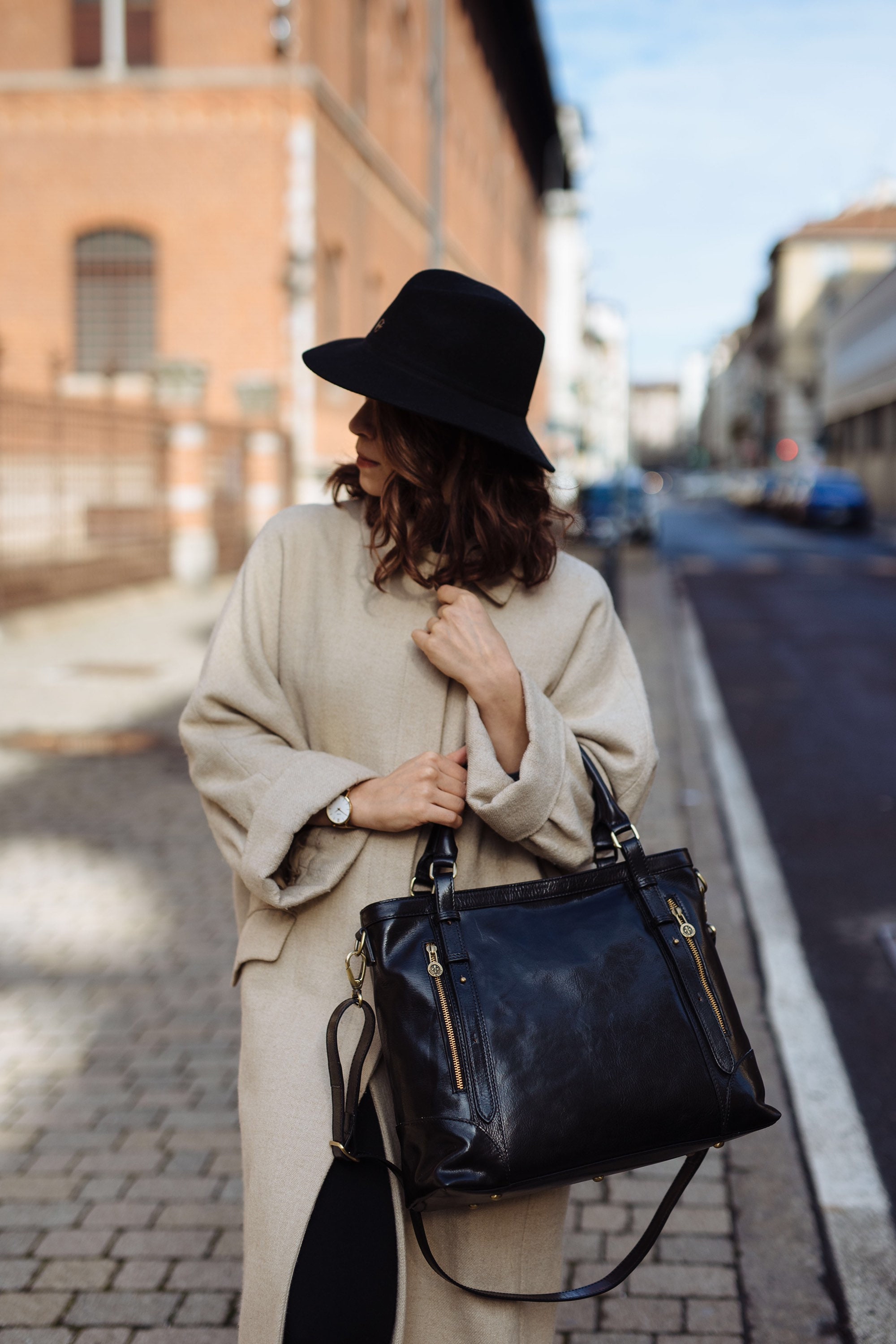 Handbag Elegant Woman Leather Bag