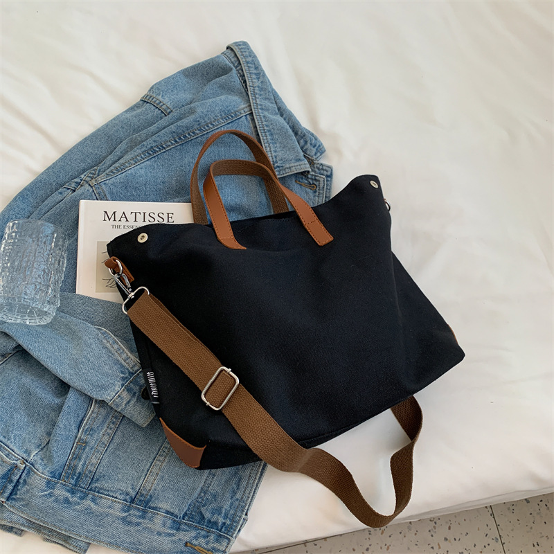 2023 New Retro Large-capacity Canvas Tote Bag