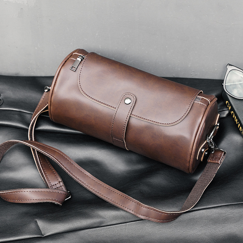 Men's Tide Brand Street Leisure Slung Cycling Cylinder Bag