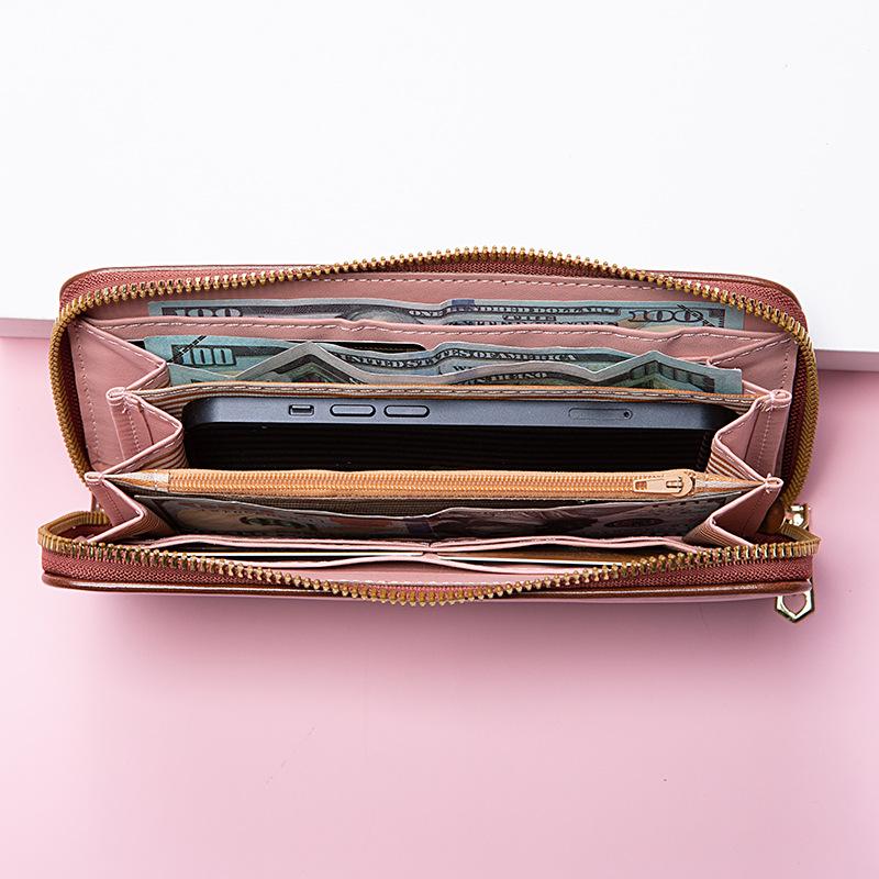 Wallet Long Girls Bag New 2022 Zipper Clutch Wallet Card Bag