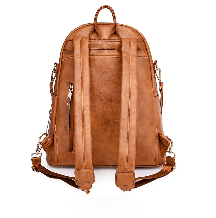 Big Capacity Backpack Purses Shoulder Bag PU Leather Travel bag