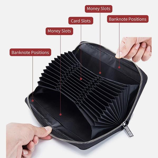 RFID Genuine Leather Card Wallet