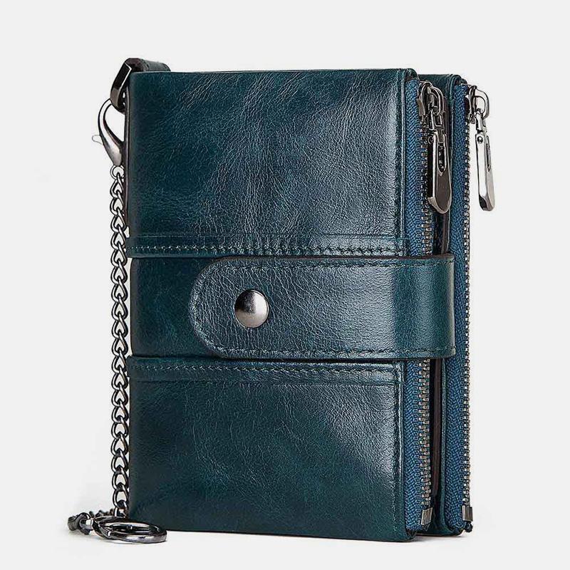GenuineLeather Anti-theft Retro Wallet