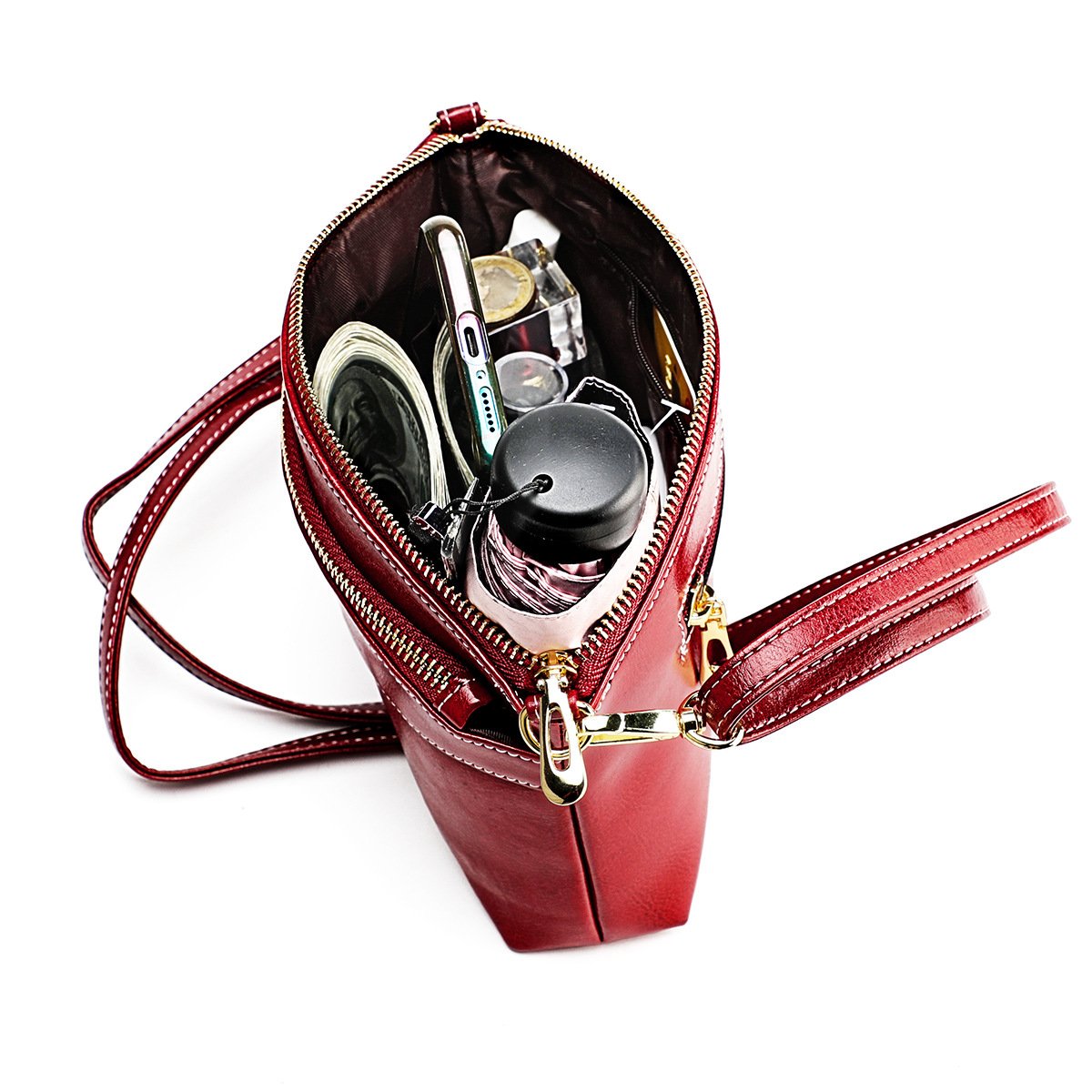 Women's Small Bag New Fashion Joker Shoulder Messenger Bag Leather Women's Bag