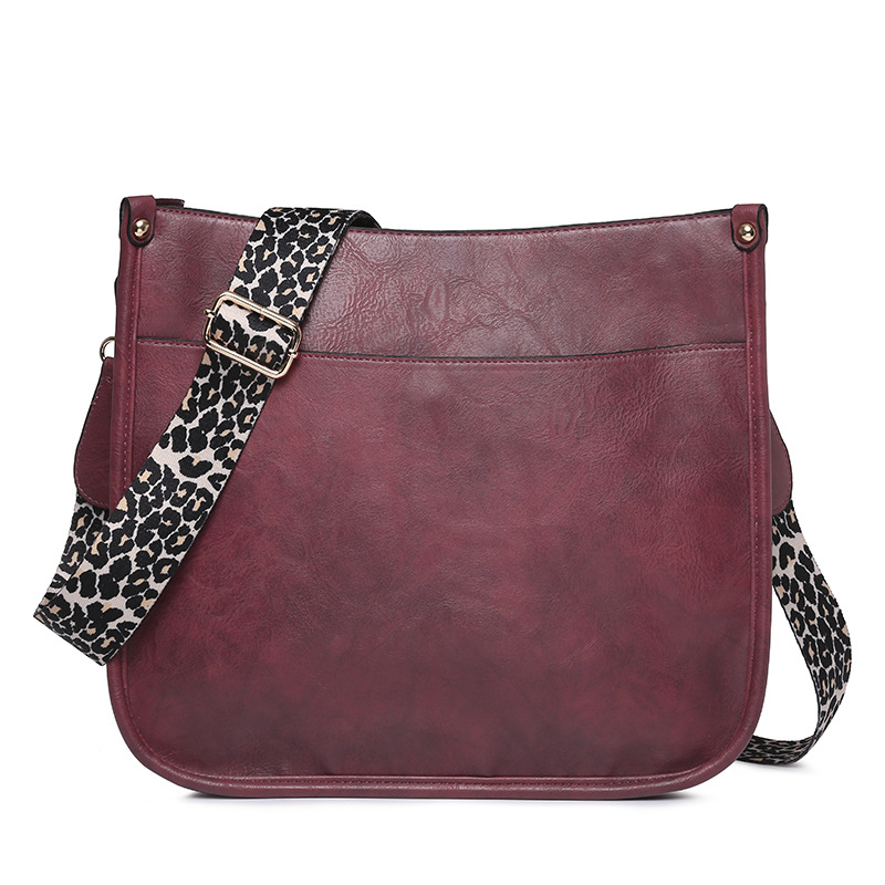 Guitar Strap Crossbody Bags Leopard Shoulder Bucket Bags