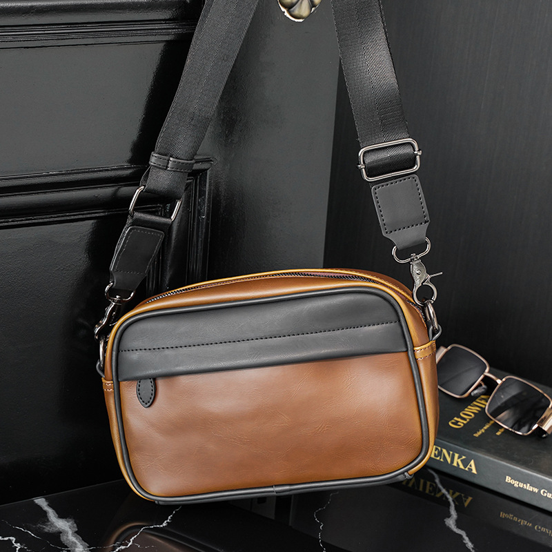 Men's Fashion Retro Fashion Brand Simple Joker Small Square Bag