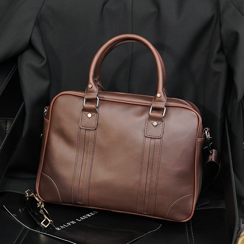Korean Fashion Men's Business Hand-held Crossbody Briefcase