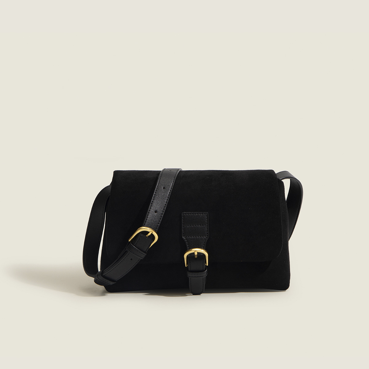 Suede One-Shoulder Crossbody Bag Casual Underarm Commuter Bag