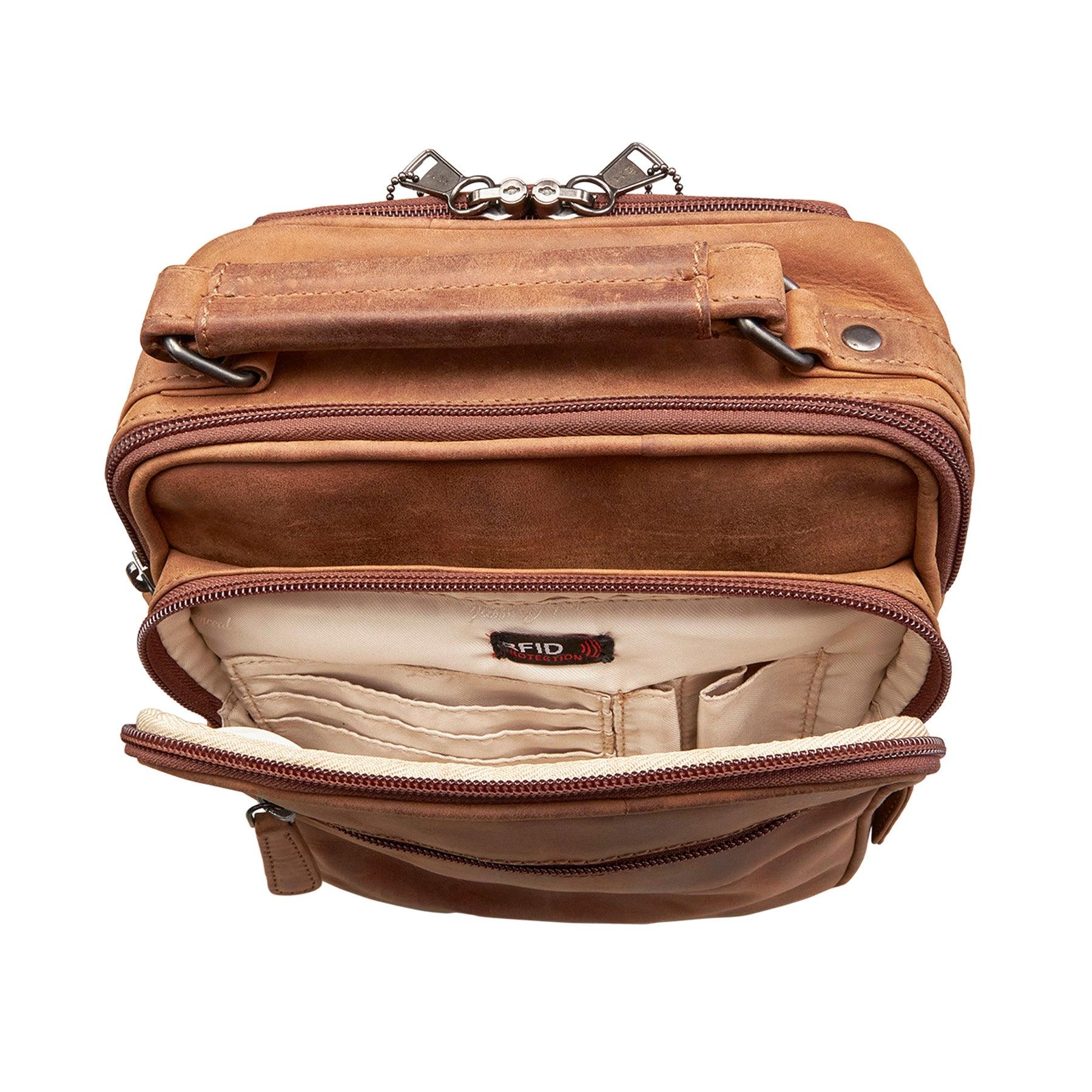 Logan Concealed Carry Leather Unisex Crossbody