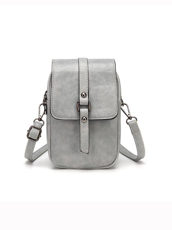 Retro Oil Wax Pu Shoulder Messenger Bag