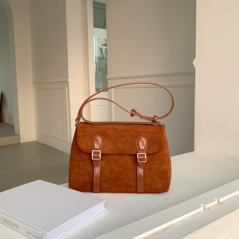 Crossbody Vintage High-Capacity Suede Bag