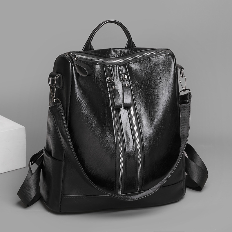 Women's Double Shoulder Simple Large Capacity Fashion Single Shoulder Bag