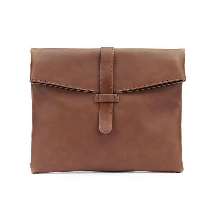 Men's Japanese And Korean Retro Fashion Casual Soft Leather Shoulder Messenger Bag