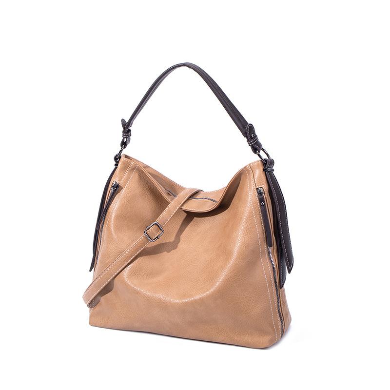 Women's Bag New Portable Women's Bag Casual Soft Leather Shoulder Fashion Diagonal Bag