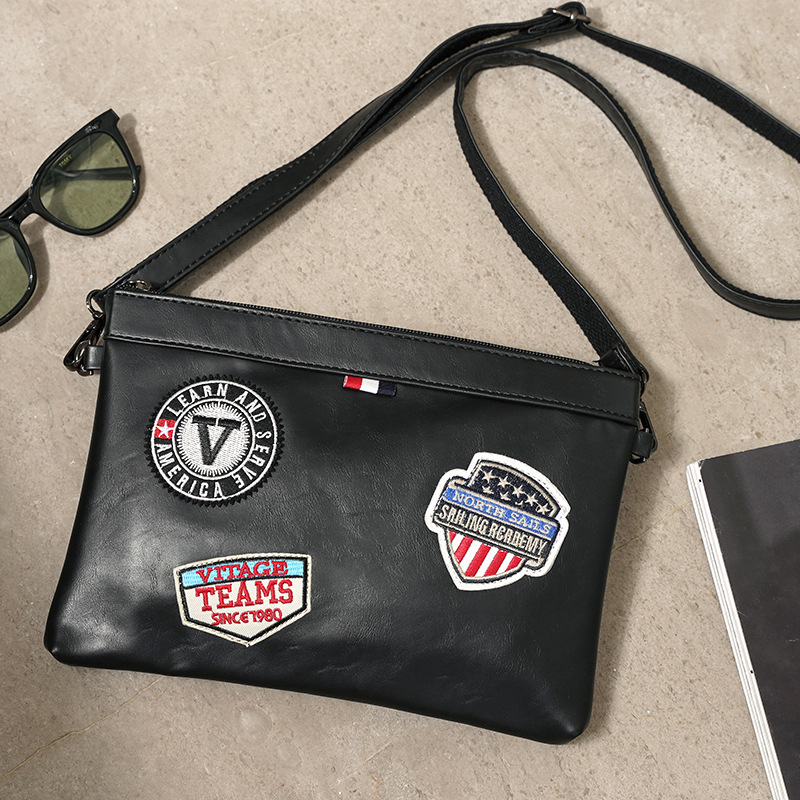 New Tide Brand Men's Personality Badge Envelope Bag