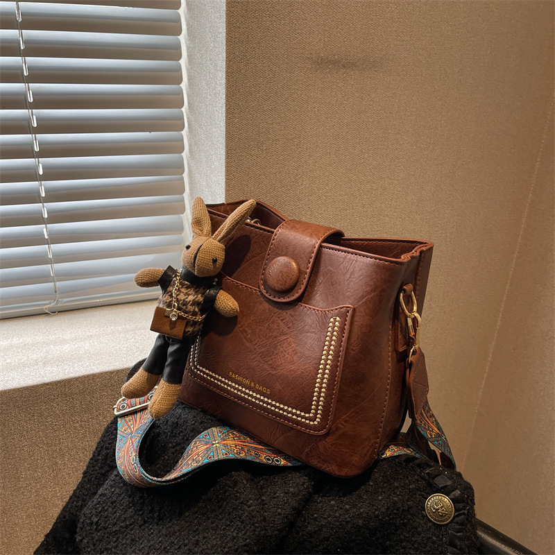 Vintage Niche Crossbody Bucket Bag