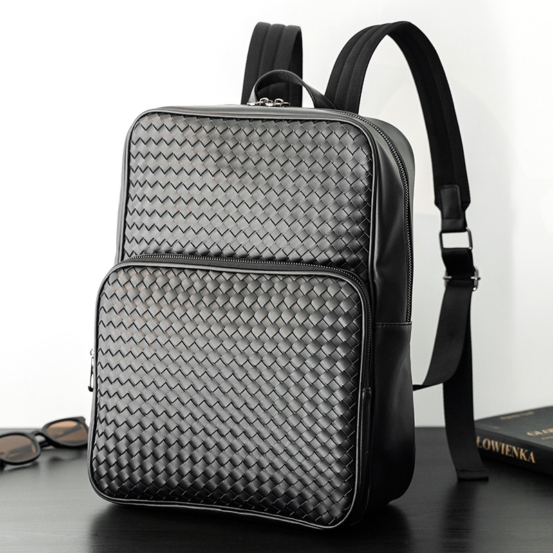 Large Capacity Men's New Fashion Woven Backpack