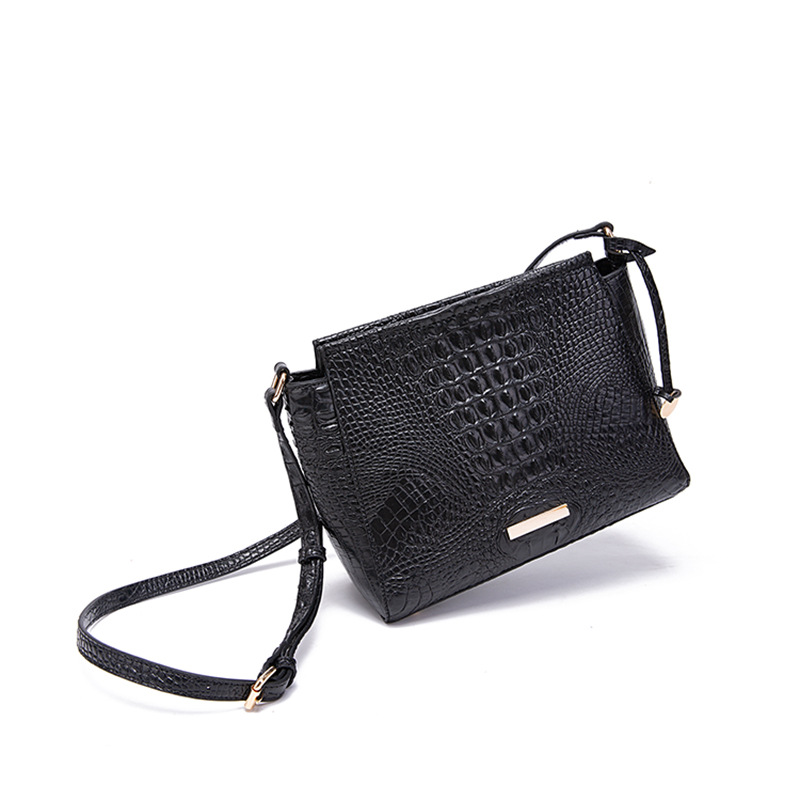 Retro Multicolor Concave-convex Three-dimensional Crocodile Bag
