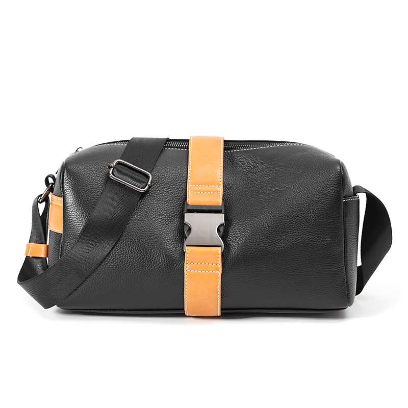 High Quality Personalized Men's Soft Leather Single Shoulder Crossbody Bag