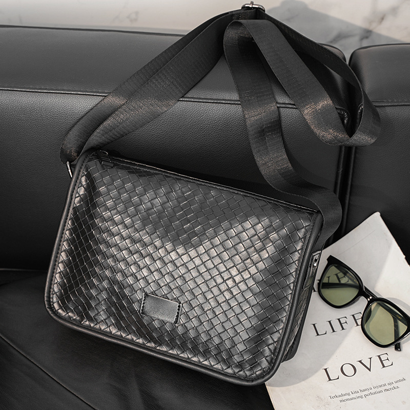 Fashion Men's Shoulder Printed Small Square Bag