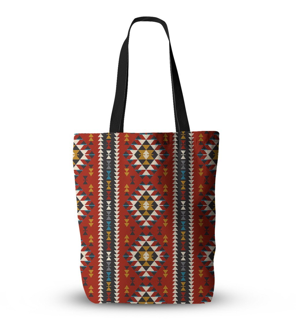 Bohemian ethnic style one-shoulder canvas shopping bag