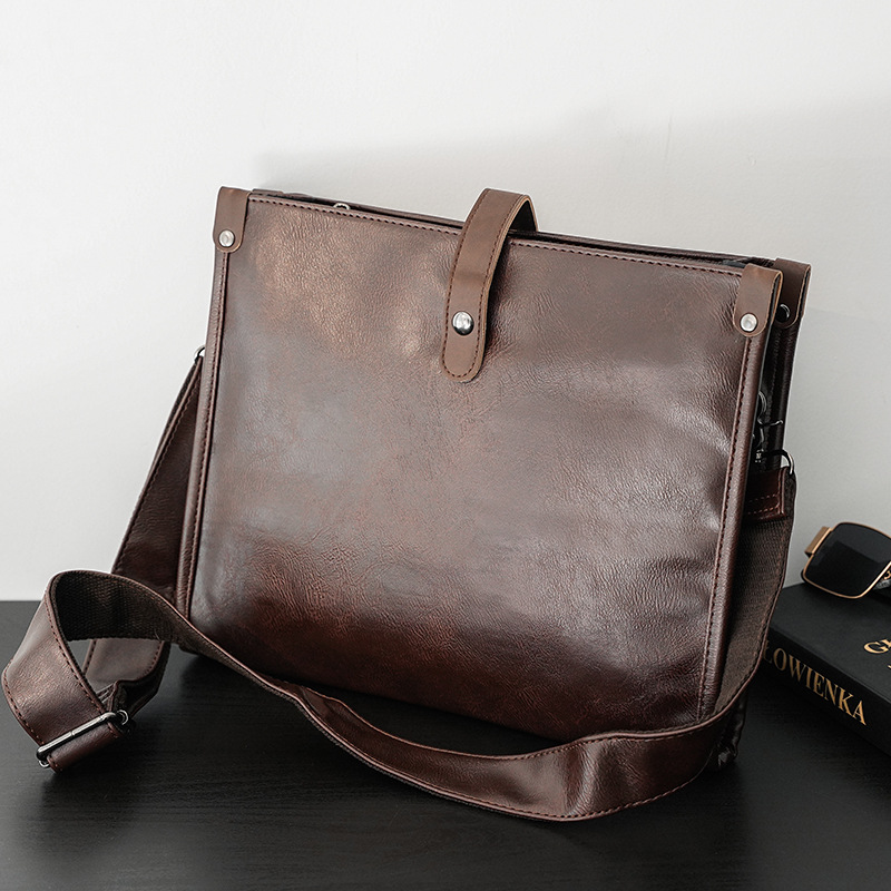 New Fashion Joker Men's Commuter Crossbody Small Square Bag