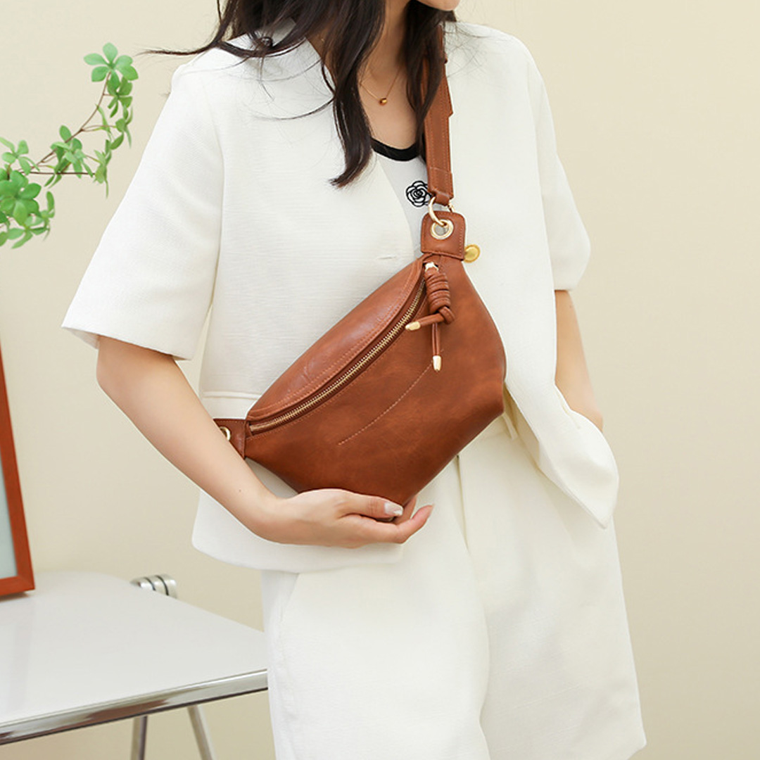 PU Leather Sling Bag Small Crossbody Bag
