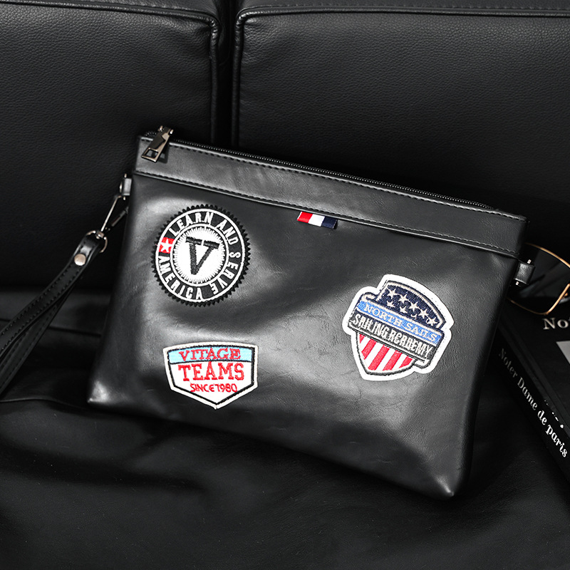 New Tide Brand Men's Personality Badge Envelope Bag