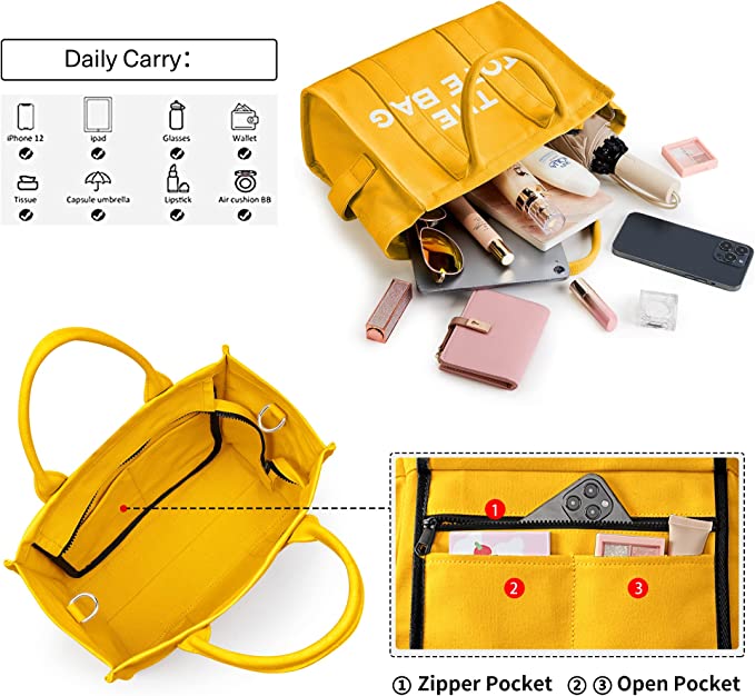 The Tote Bag For Women Canvas shoulder/crossbody Handbag