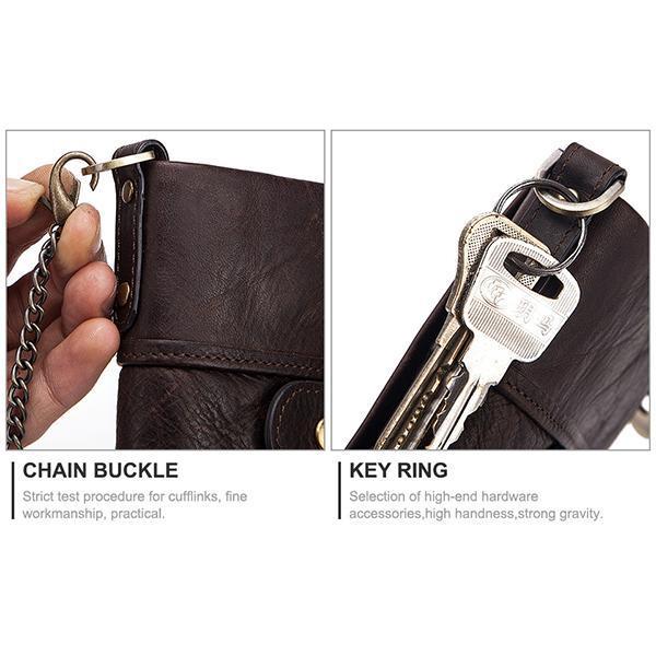 GenuineLeather Anti-theft Retro Wallet